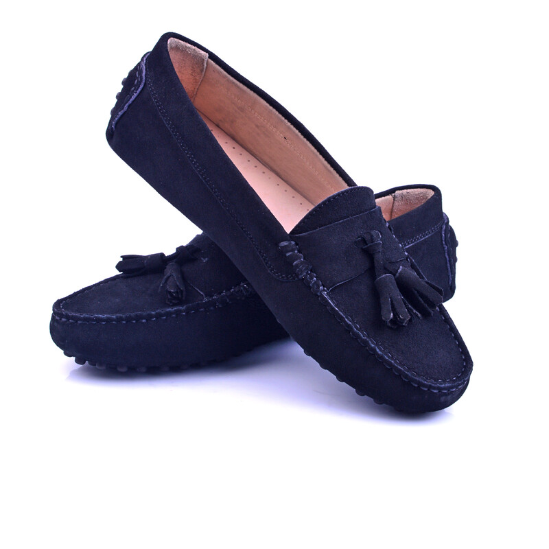 Mocassin Daim Noir