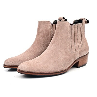 Bottine Femme  Daim Beige