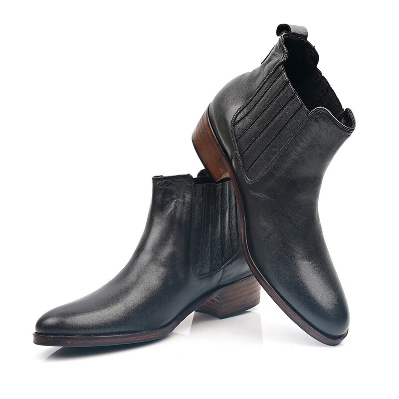 Bottine Femme  Veau Noir