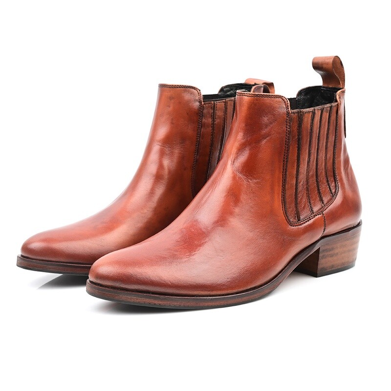 Bottine Femme  Cognac