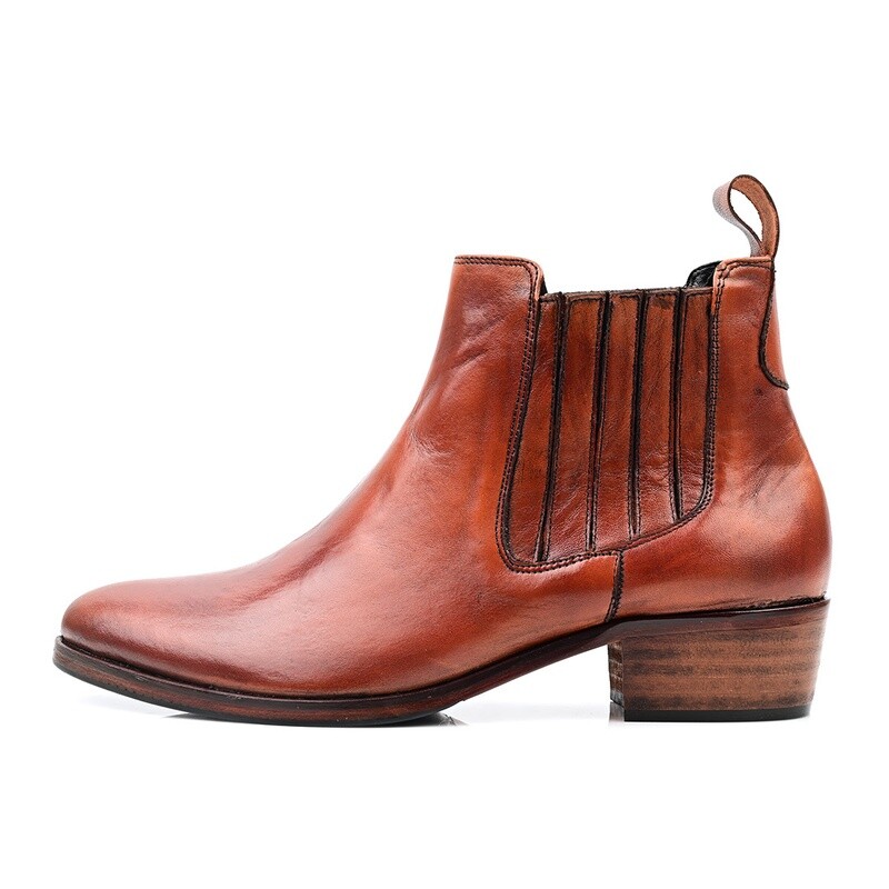 Bottine Femme  Cognac