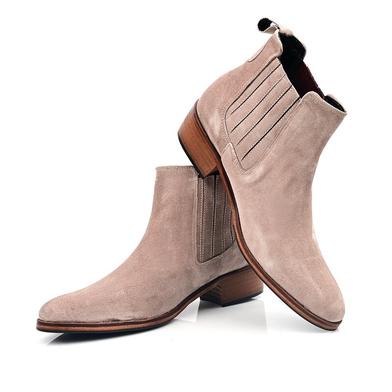Bottine Femme  Daim Beige