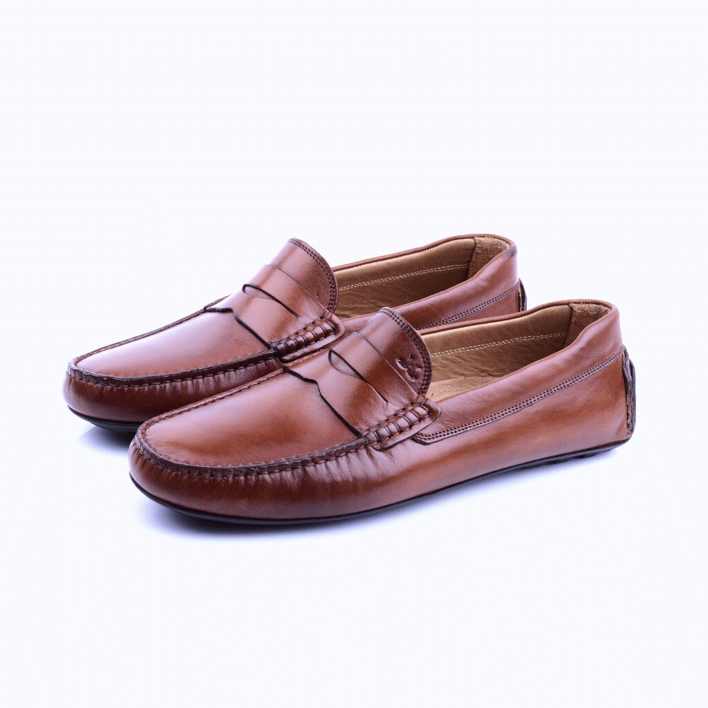Mocassin Cuir Marron