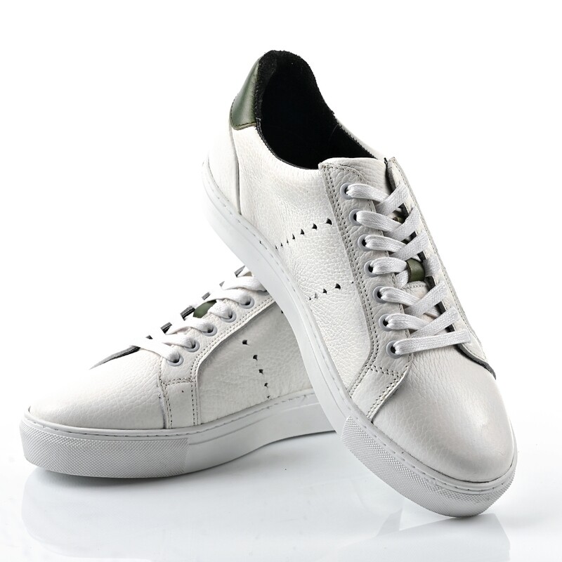 BASKET BLANC / KAKI