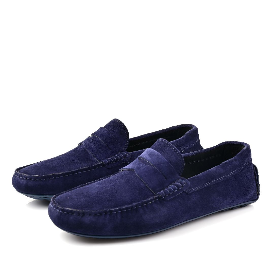 Mocassin Daim Bleu Marine