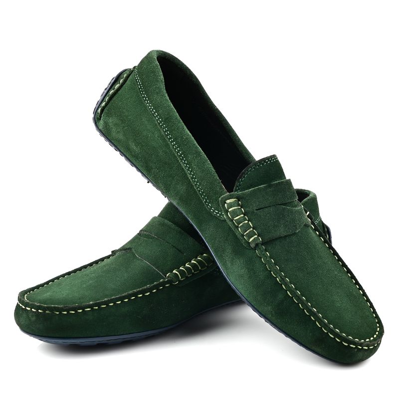 Mocassin Daim Kaki