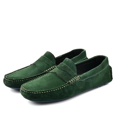 Mocassin Daim Kaki