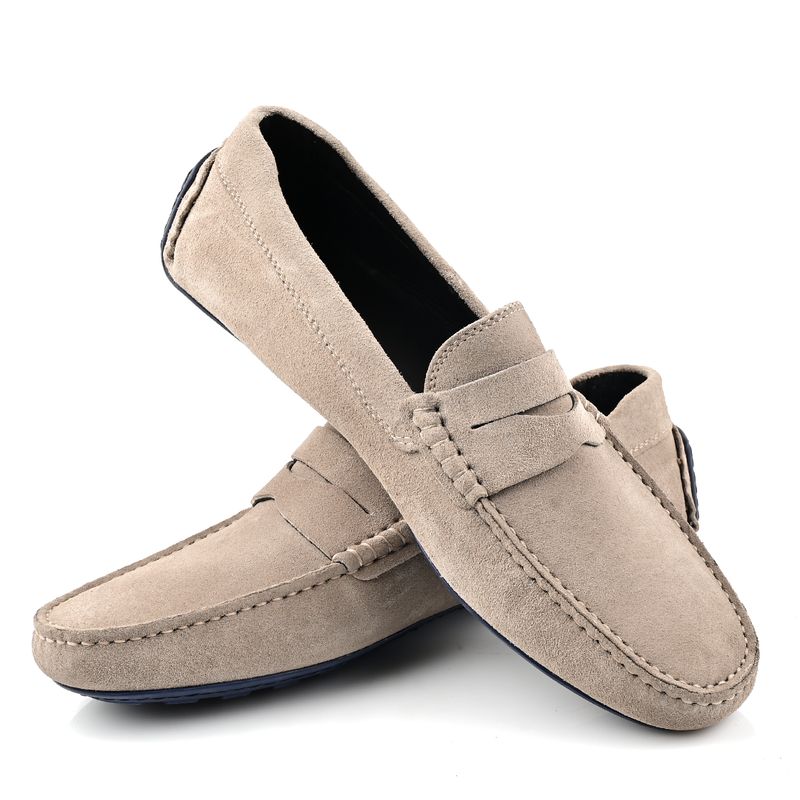 Mocassin Daim Beige