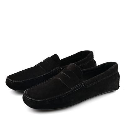 Mocassin Daim Noir