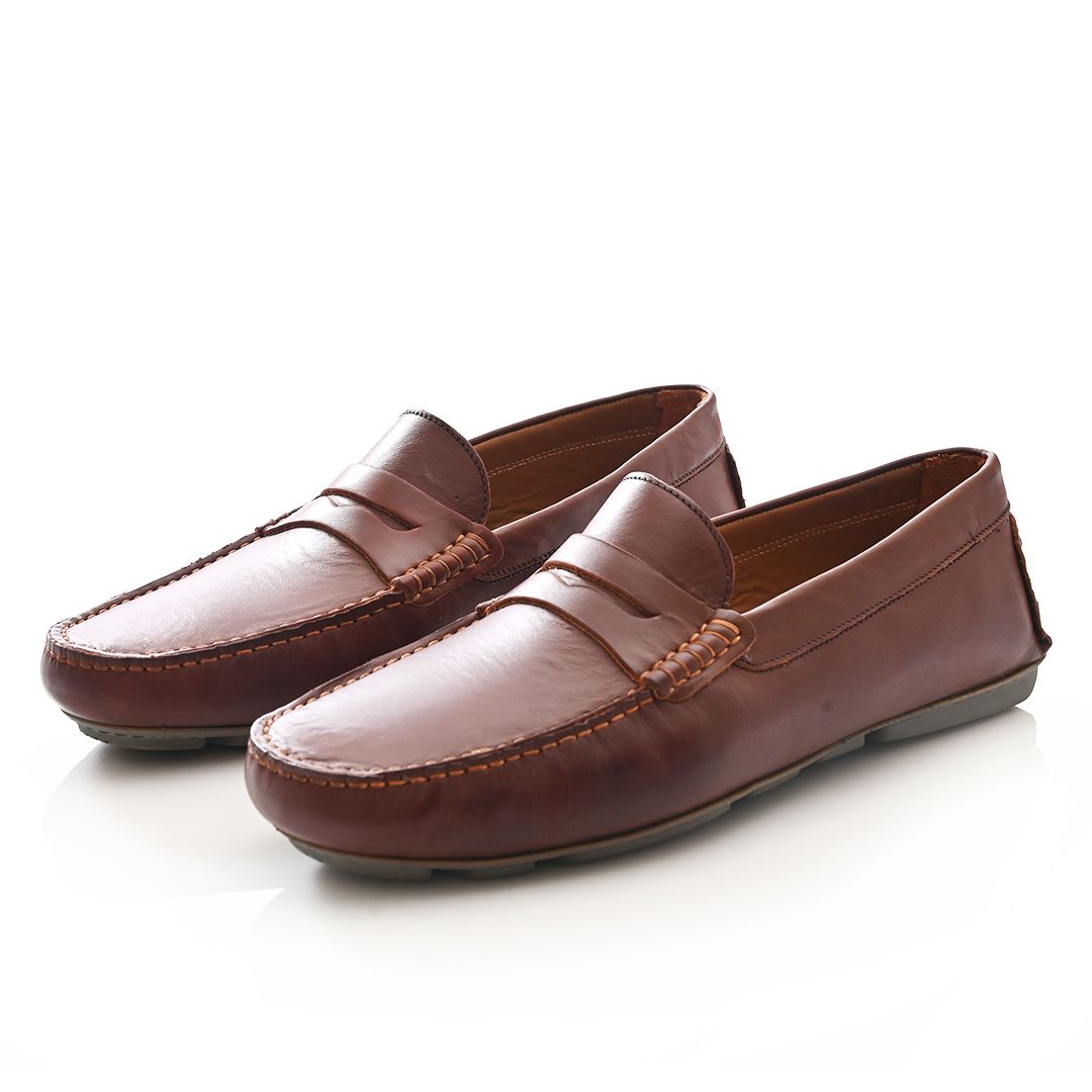 Mocassin Cuir Marron