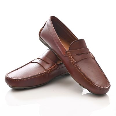Mocassin Cuir Marron