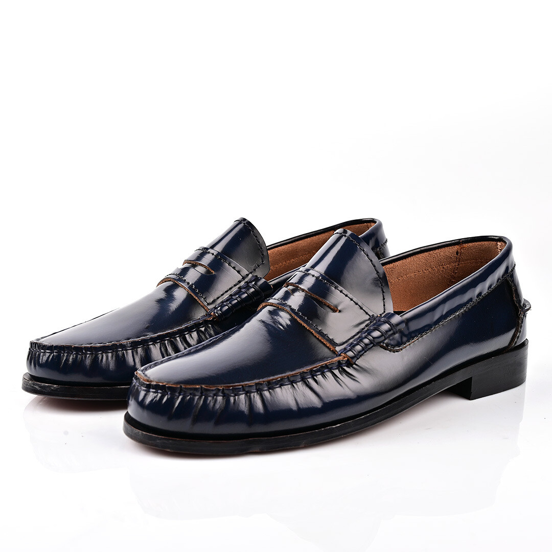 CLASSIC MOCASSIN POUR HOMME EN CUIR MARINE