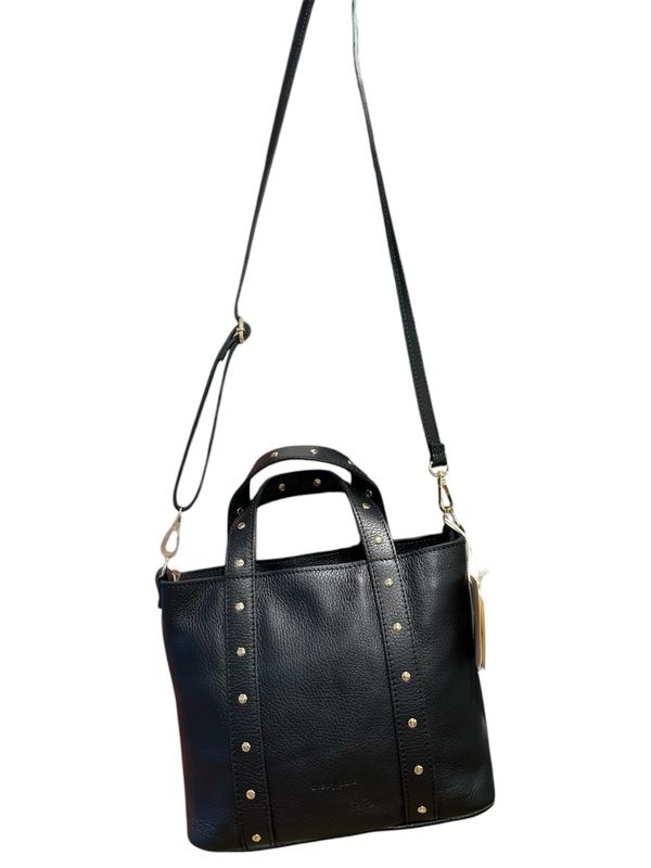 Bolso piel tachuelas