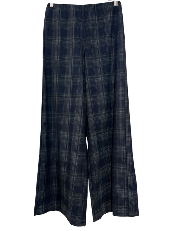 Pantalón fluido palazzo cuadros