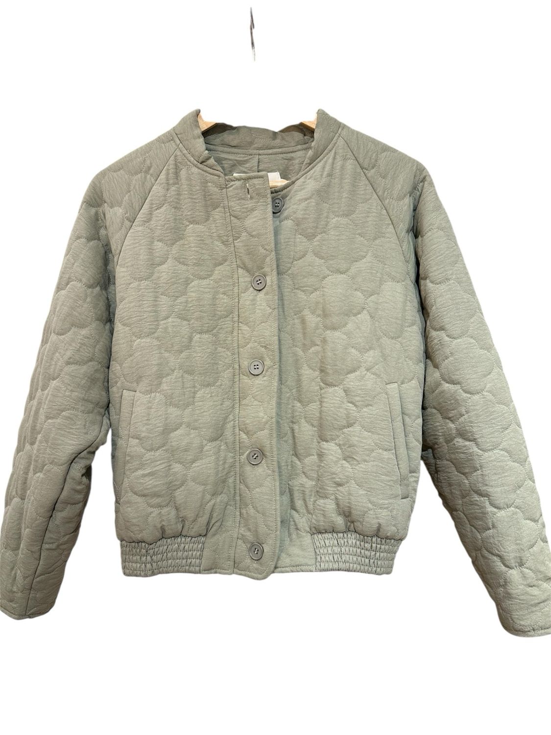 Bomber acolchada botones