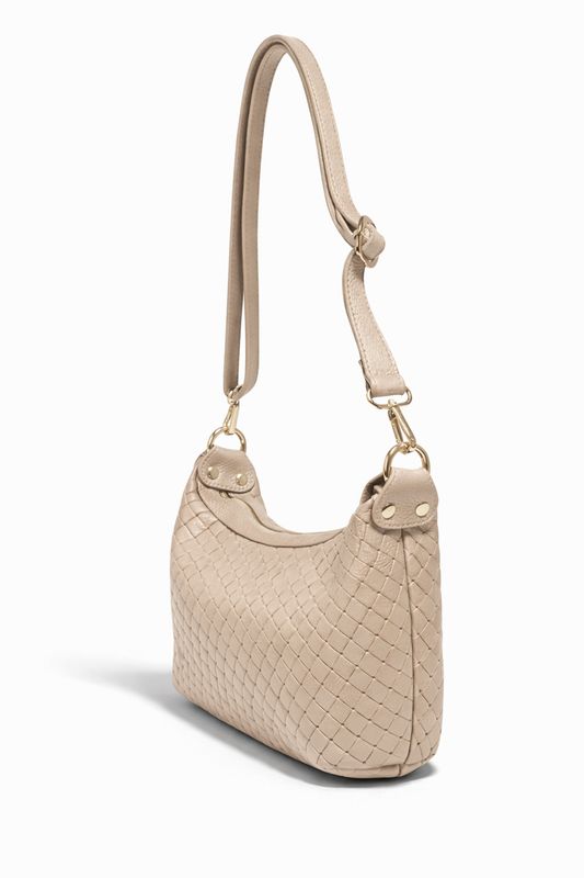 Bolso piel trenzado