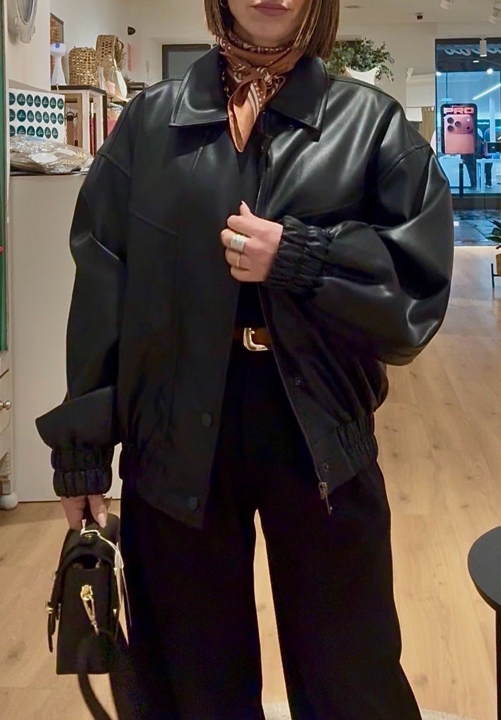 Cazadora polipiel biker