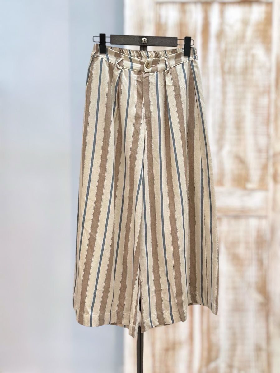 Palazzo cropped rayas