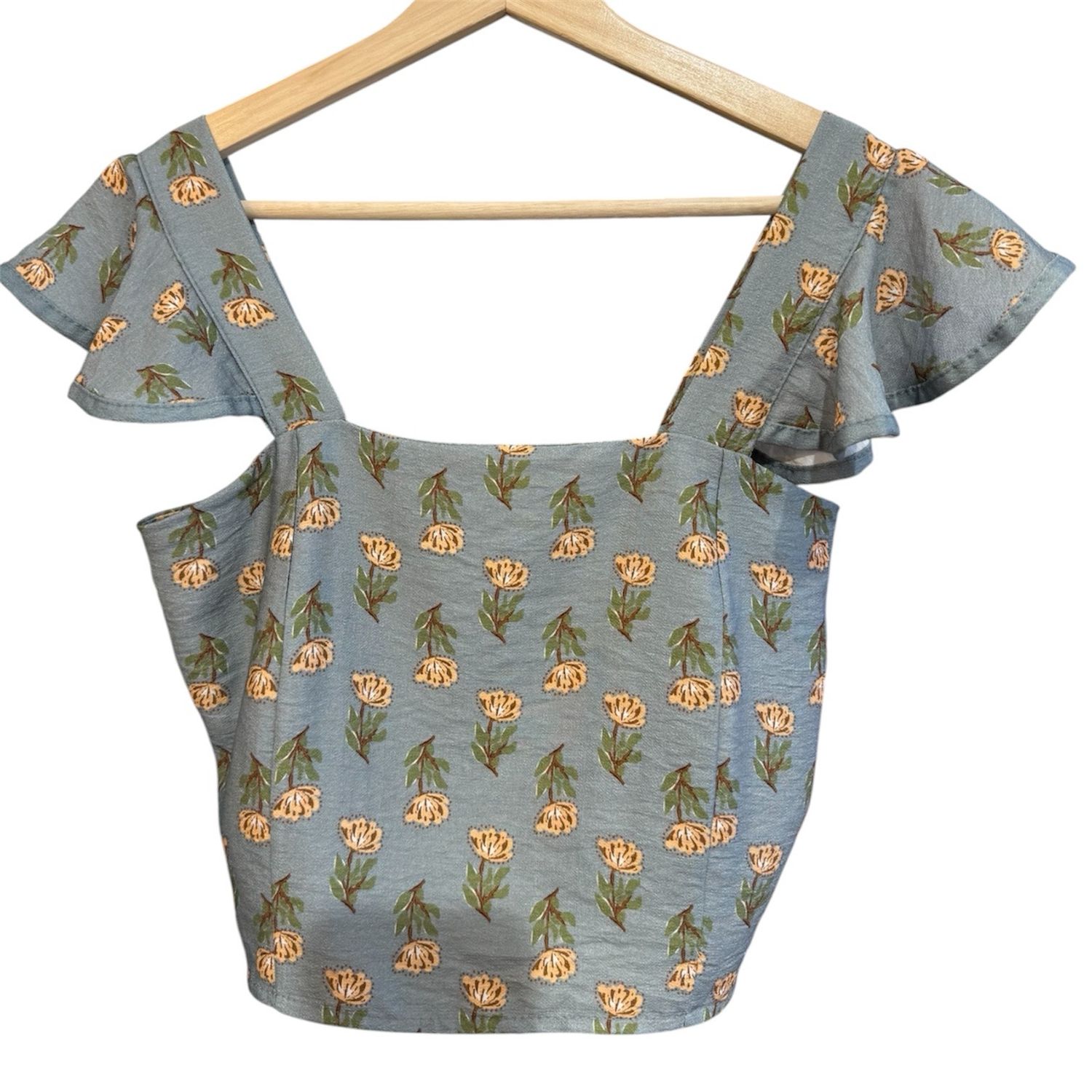Top corto estampado