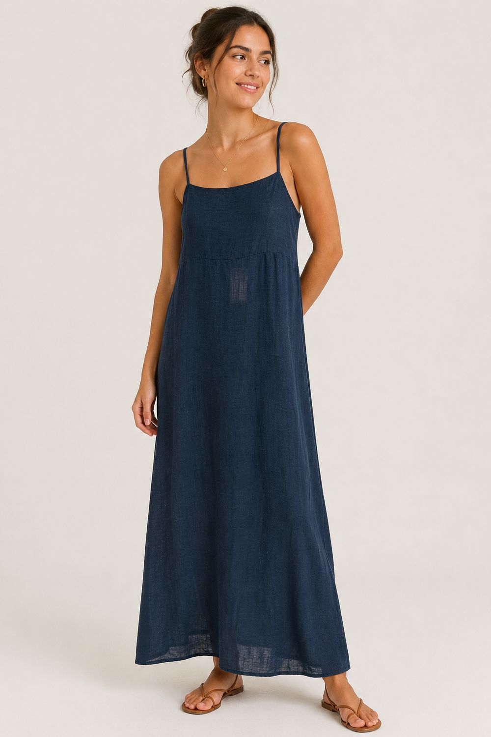 Vestido algodón tirante regulable