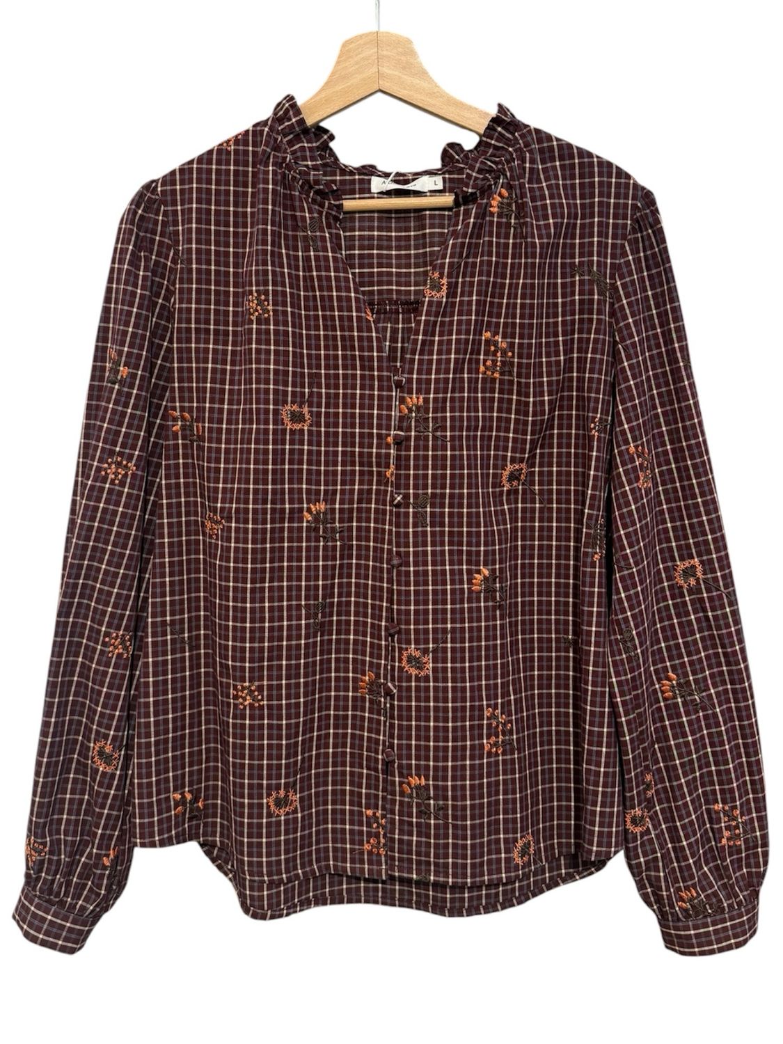 Blusa “Marie” burdeos