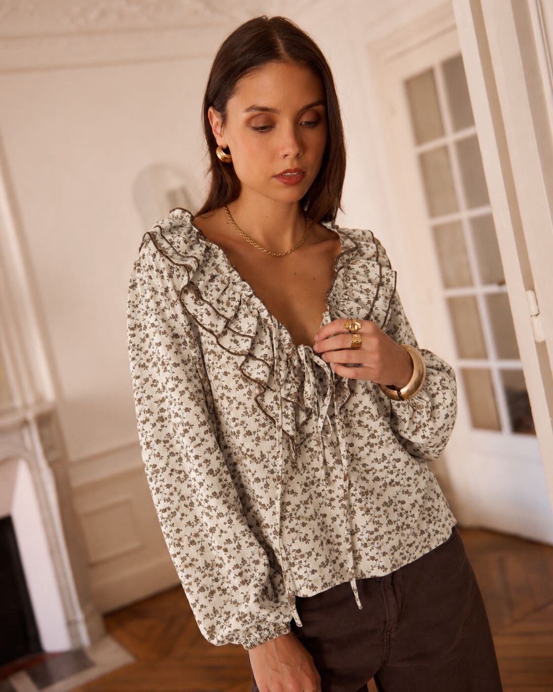 Blusa “Emma” crudo