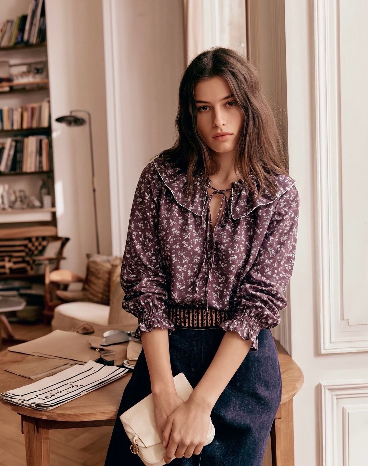Blusa “Alice” berenjena