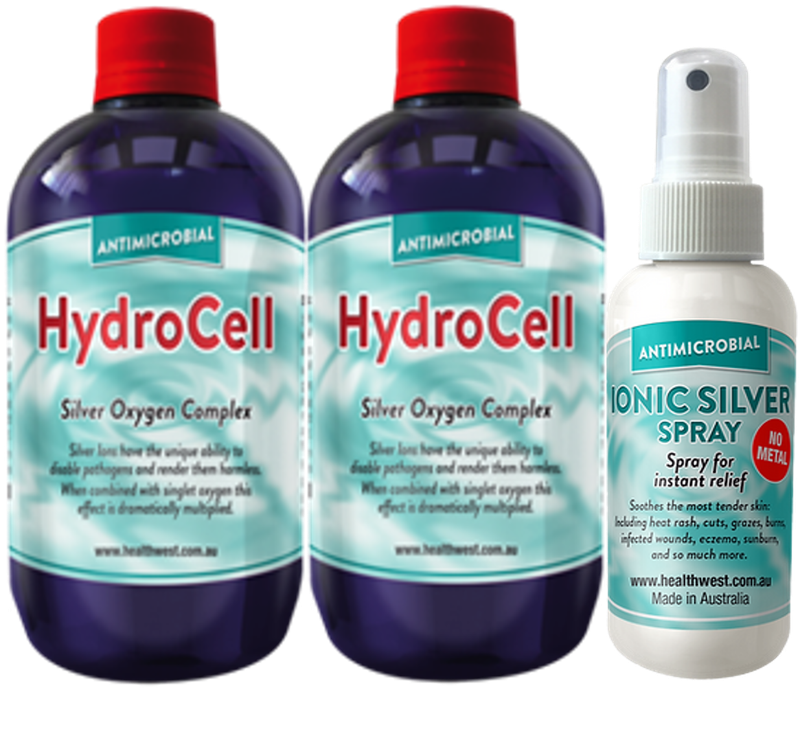 Buy 2 HydroCell - Get a free Ionic Silver Spray
