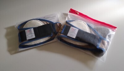 Khaki/Blue Fire Mask Set