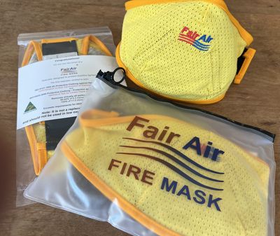 Yellow/Gold Fire Mask Set