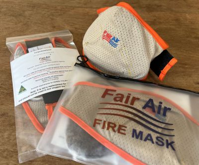 Khaki/Orange Fire Mask Set