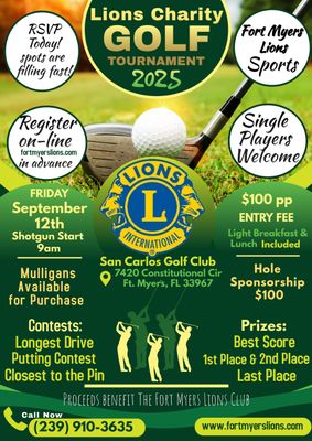 Lions Charity Golf Tournament