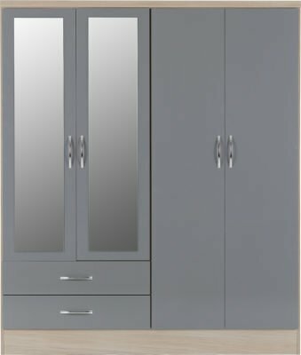 4 door 2 drawer wardrobe deals