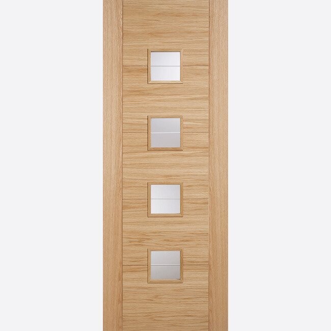 Vancouver Pre-Finished Oak Glazed Door