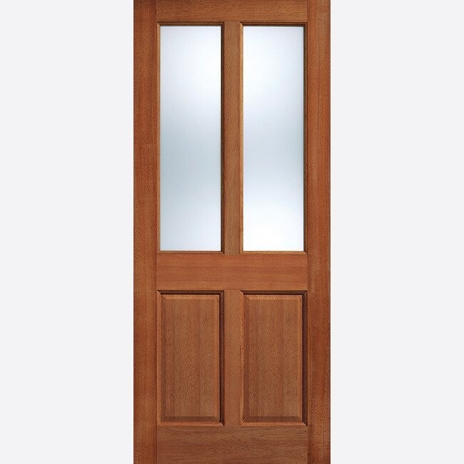 Hardwood Malton 2L Clear Glazed