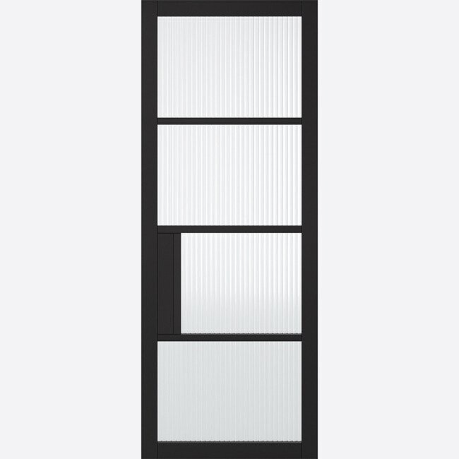 Black Chelsea Glazed 4L Reeded