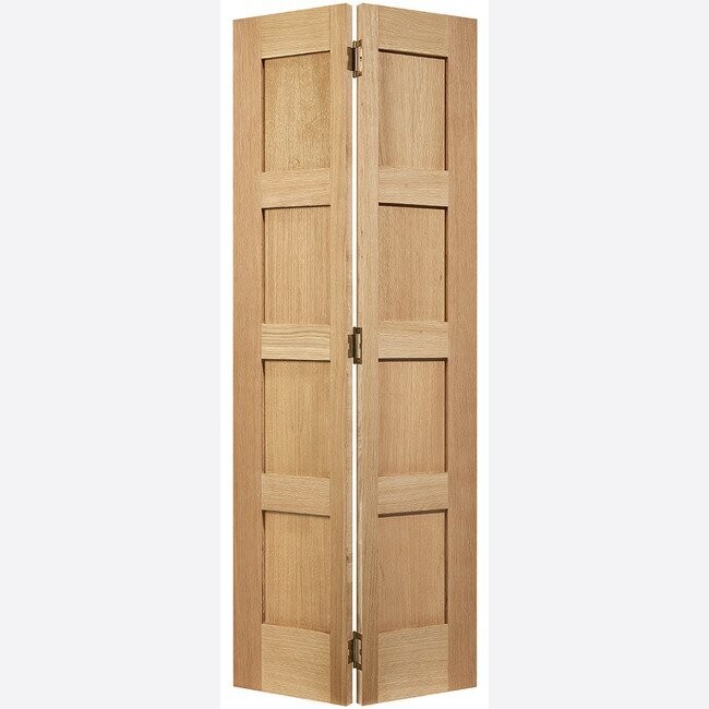 Oak Shaker Glazed 4P Bi-Fold