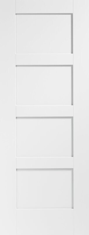 Shaker 4 Panel Internal White Primed Fire Door