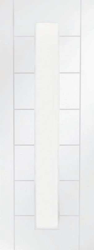 Palermo 1 Light Internal White Primed Door with Clear Glass