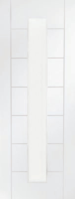 Palermo 1 Light Internal White Primed Door with Clear Glass