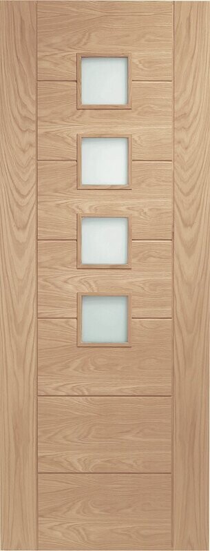 Palermo Original Internal Oak Door with Obscure Glass