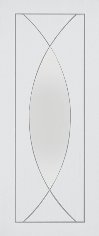 Internal White Primed Pesaro with Clear Glass
