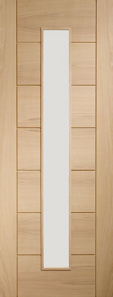 Palermo Original 1 Light Internal Oak Door with Clear Glass