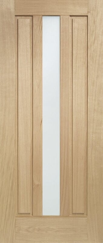 External Oak Double Glazed Padova Door with Obscure Glass