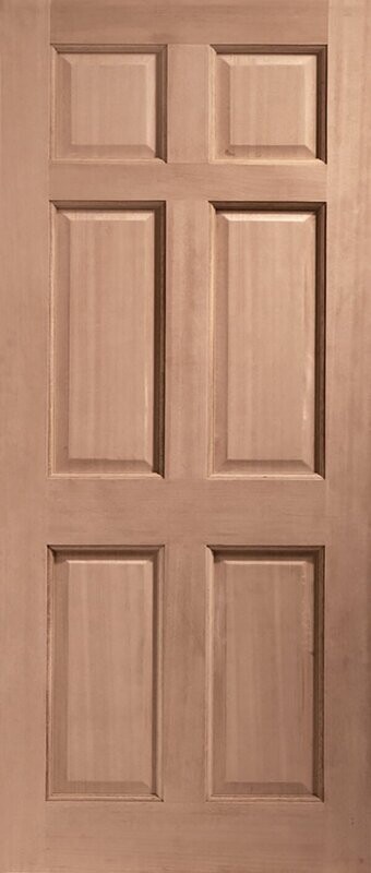External Hardwood Dowelled Colonial 6 Panel Door