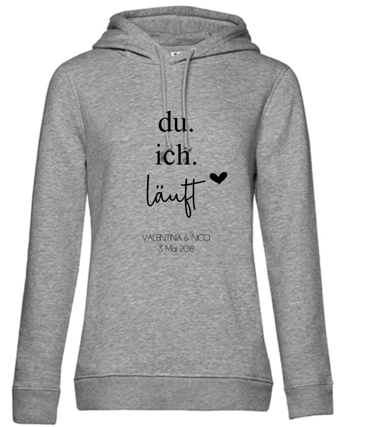Damen-Hoodie "Du & Ich"