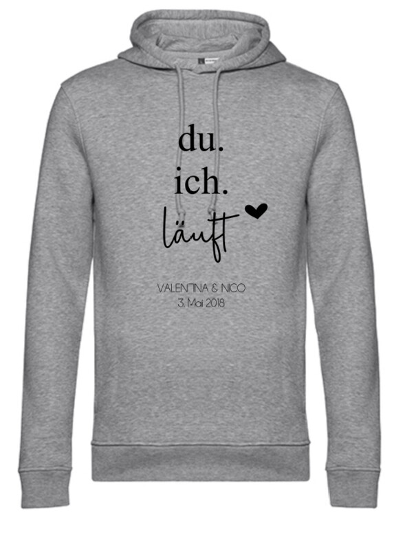 Männer-Hoodie "Du & Ich"