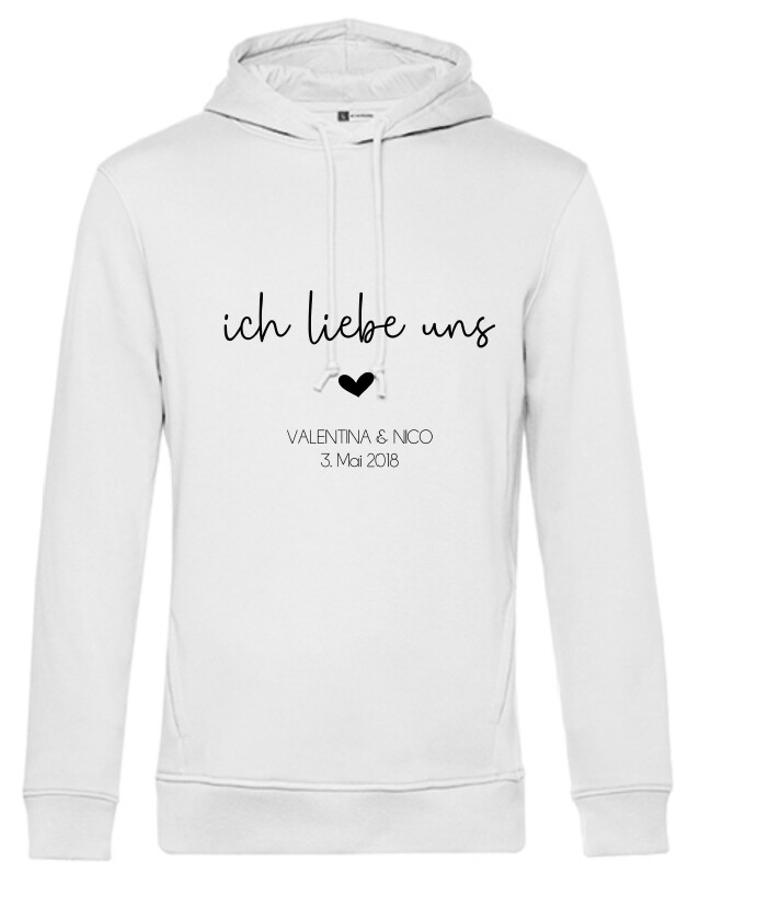 Männer-Hoodie "ich liebe uns"