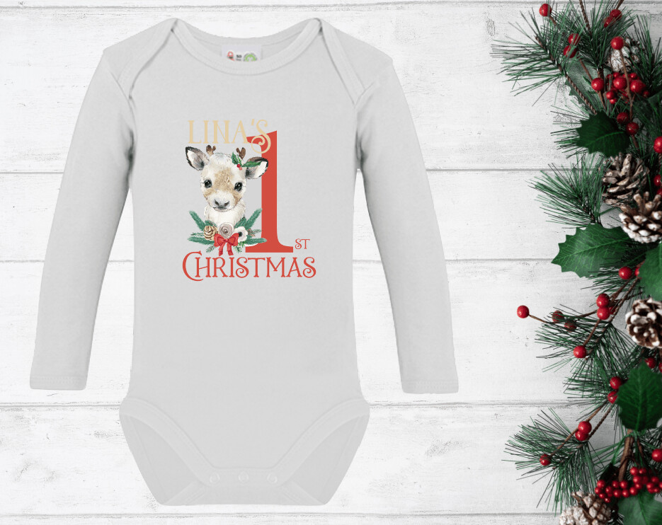 Body langarm "1st Christmas"