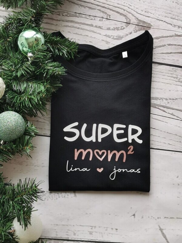 Damen-Shirt oder Hoodie  "super mom"